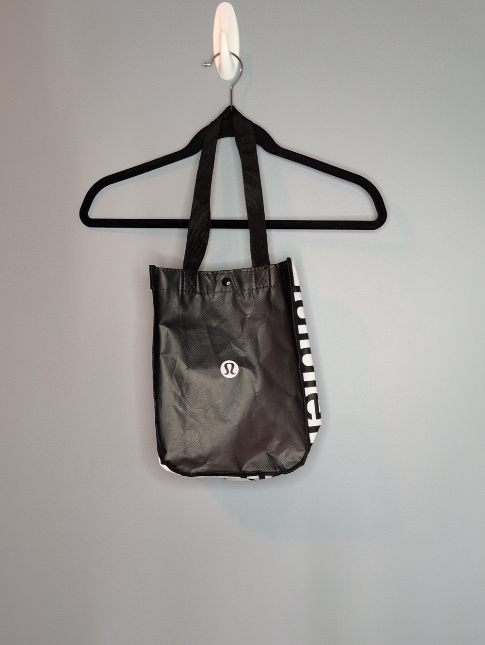 lululemon athletica Black Mini Tote with Side Logo